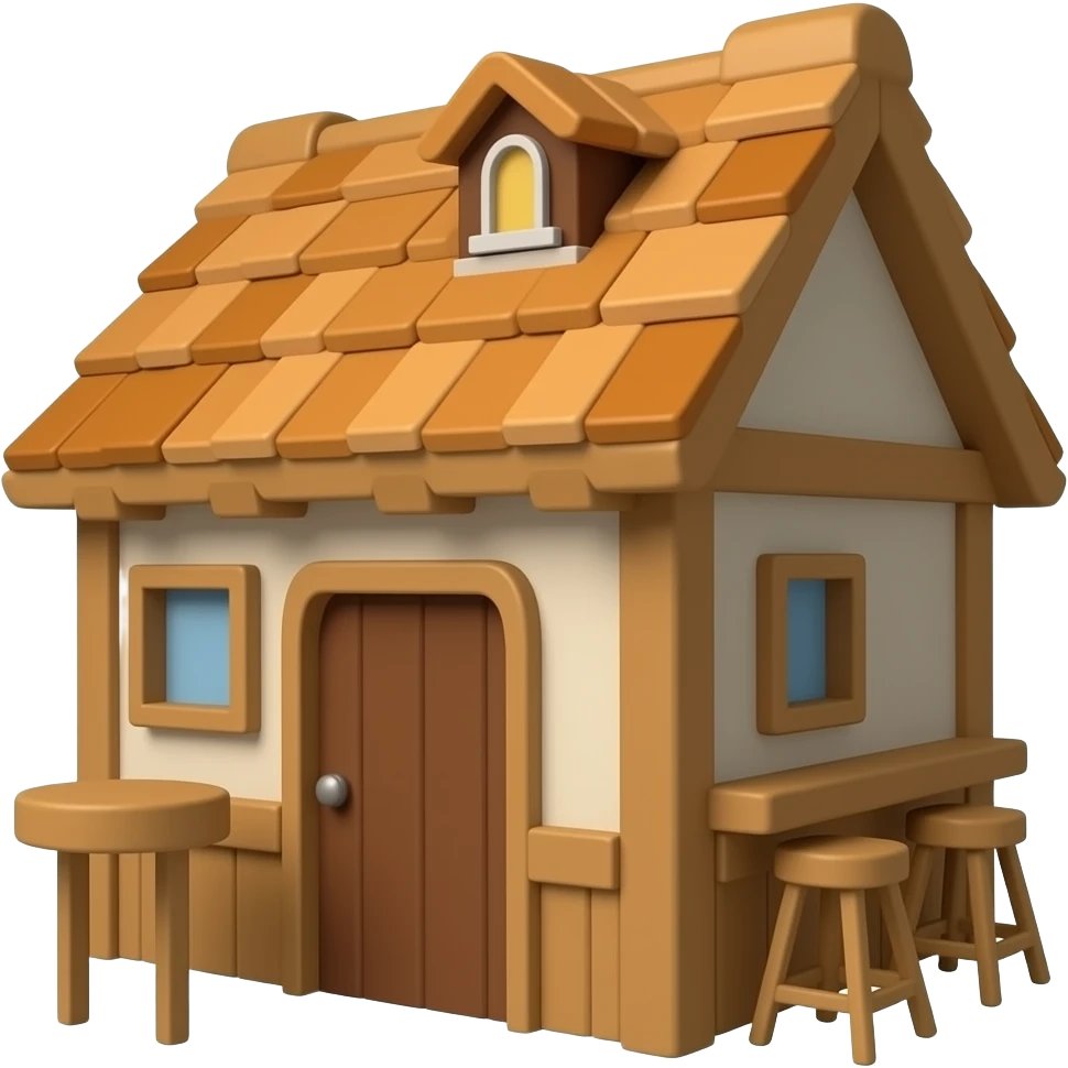 Tavern bar building emoji no background emoji