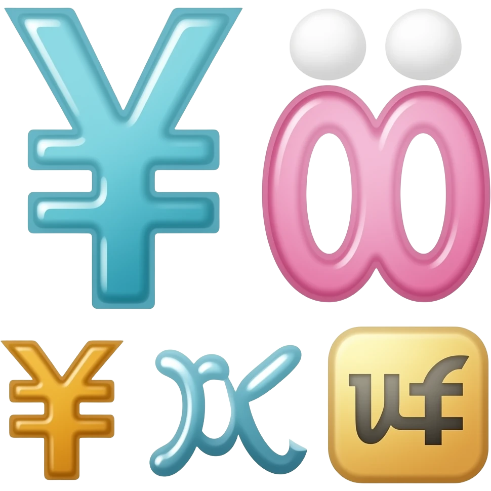 W ₩ Ŵ w ❌ ŵ emoji