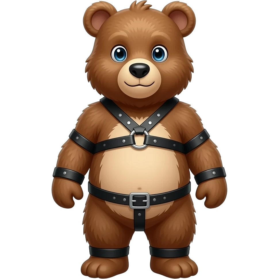 Bondage bear emoji