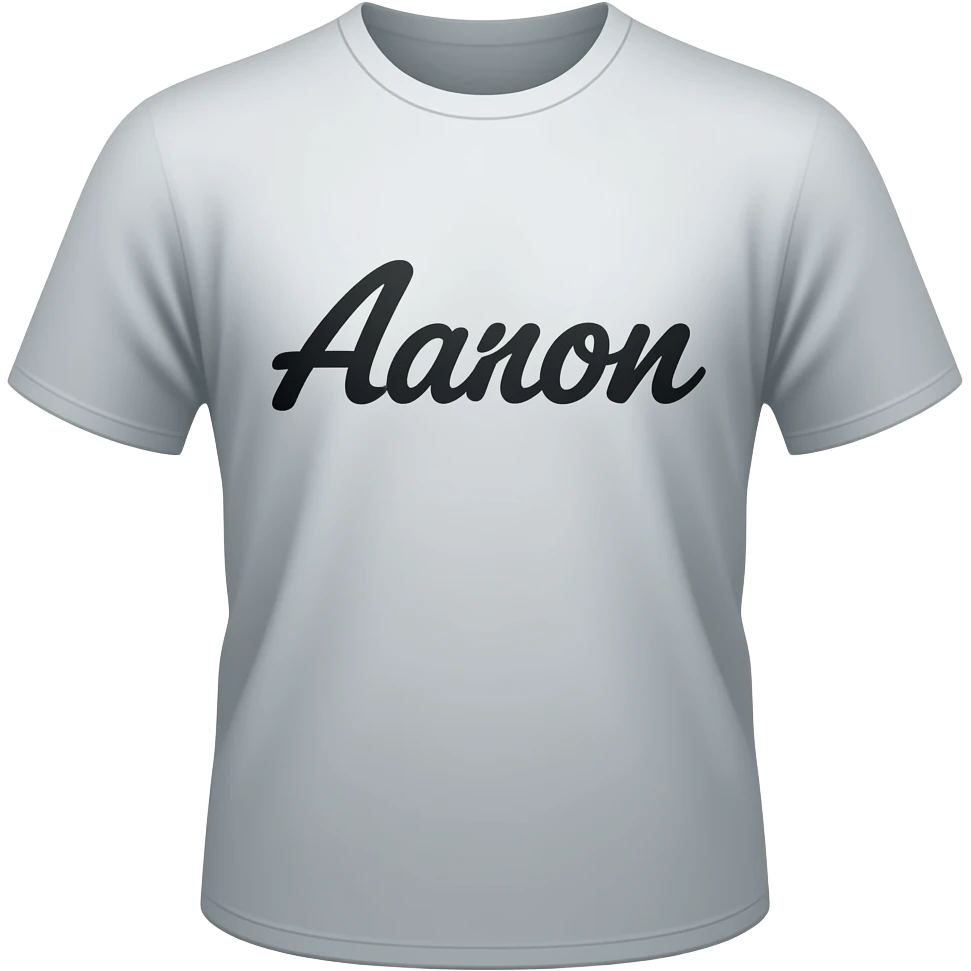 auf shirt steht Aaron, mit fan von richard durand emoji