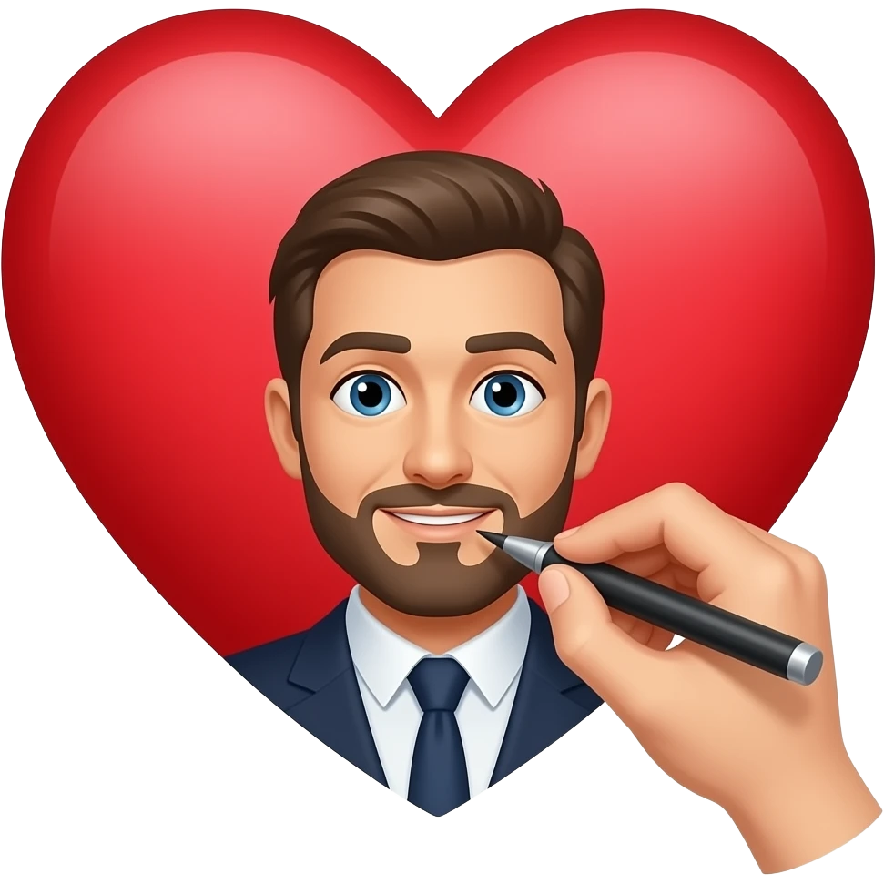 writing on a heart a covenant emoji