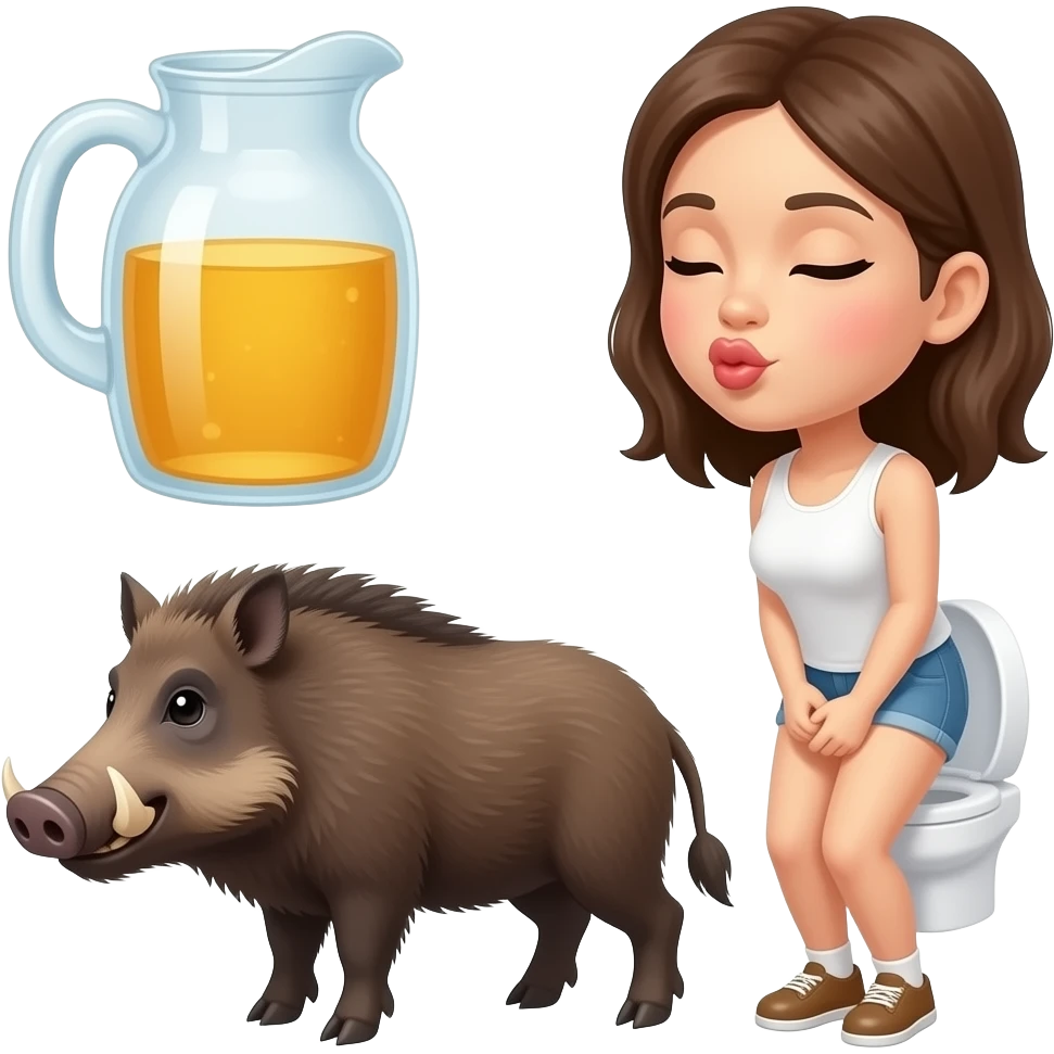 🧃😗🐗 no wait go to potty emoji