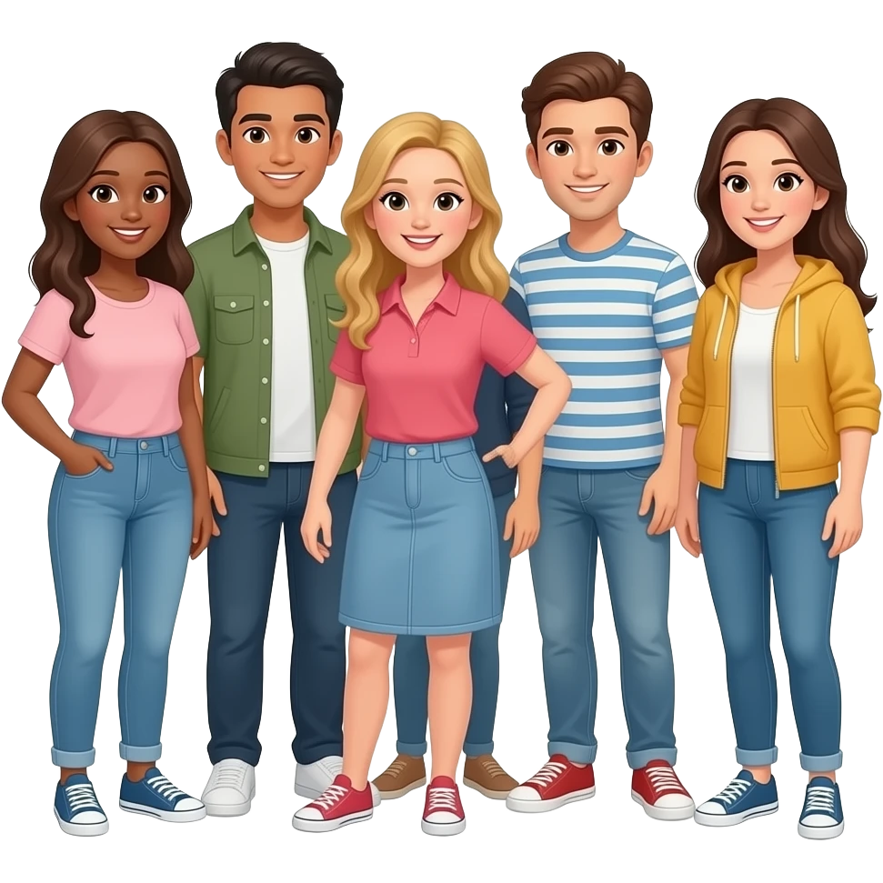 grupo amigos emoji