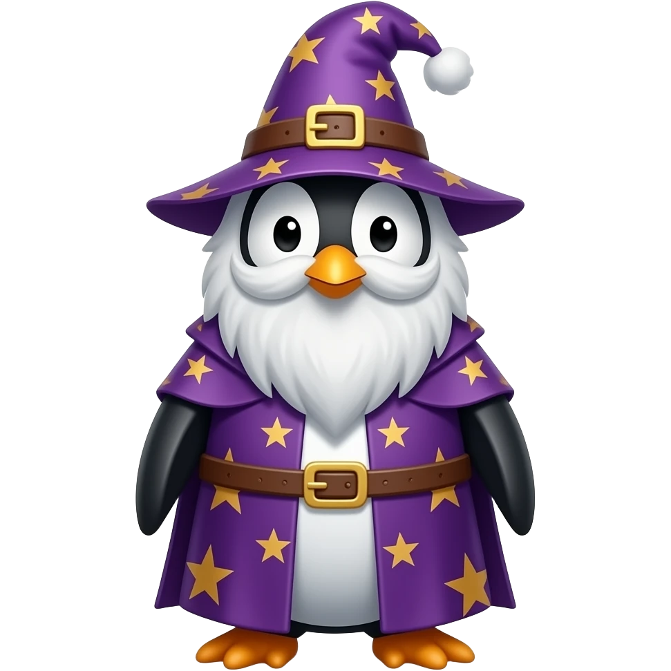 Penguin Wizard emoji