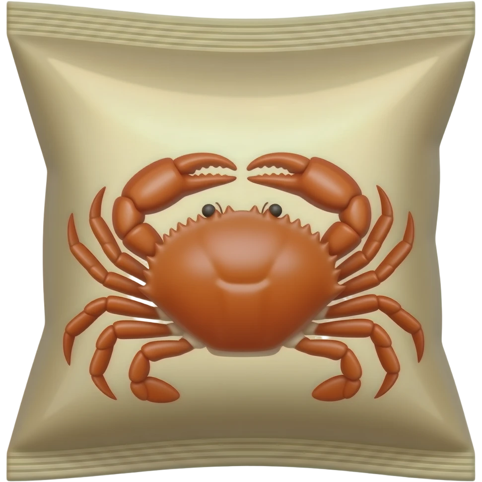 Пачка чипсов со вкусом крабом emoji
