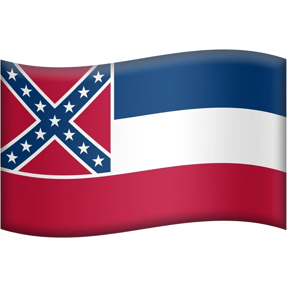 Mississippi flag emoji emoji