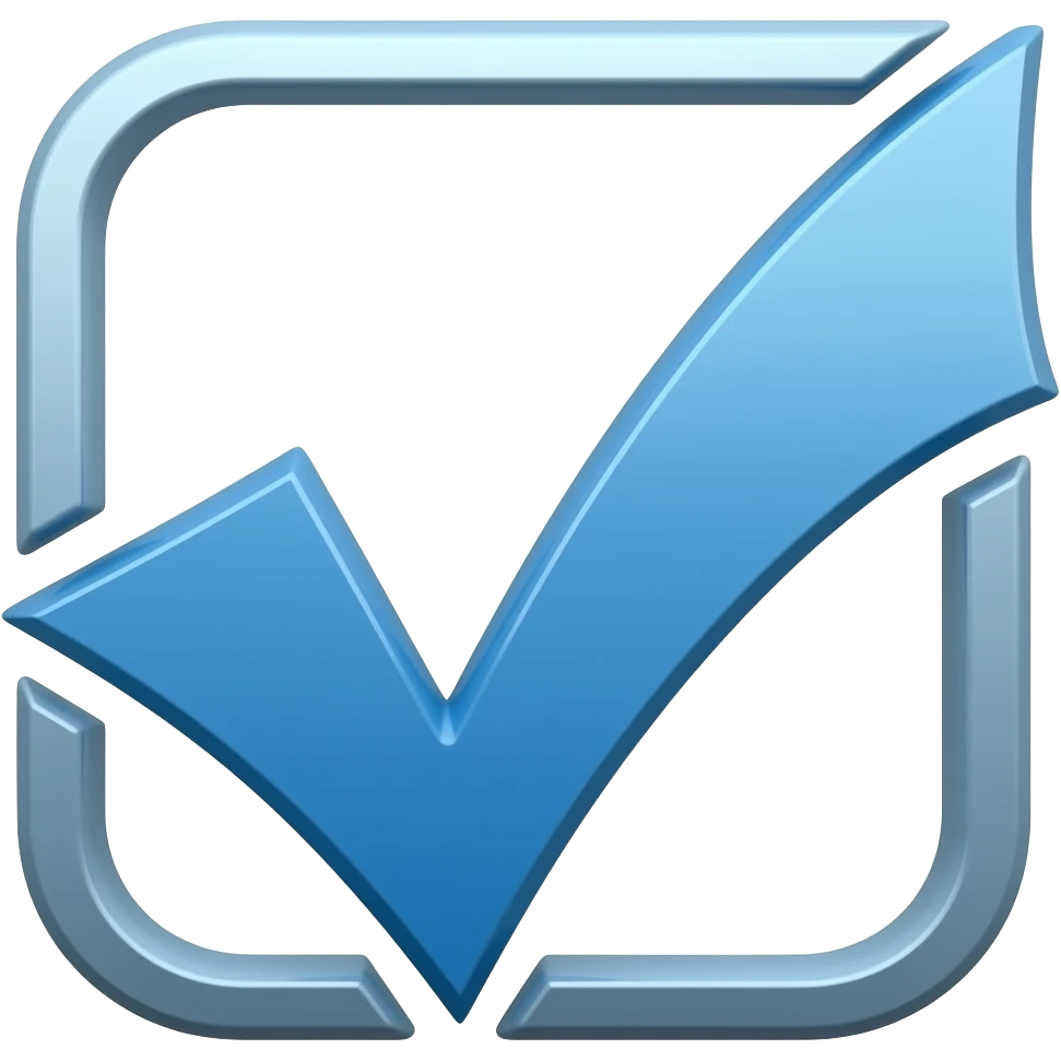 Blue tick emoji