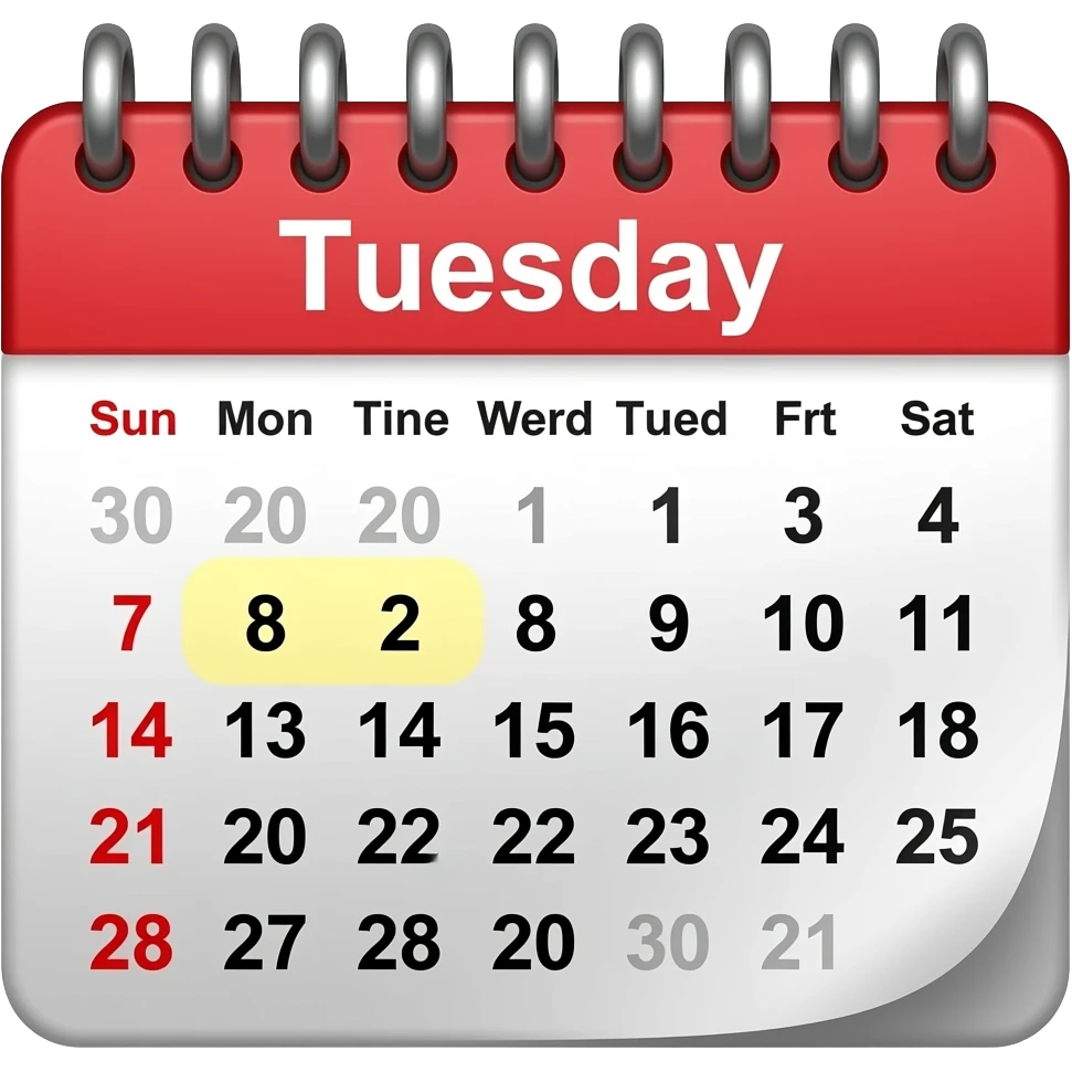 Tuesday emoji