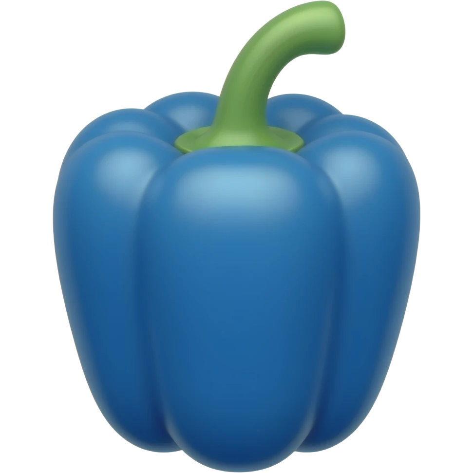 Blue bell pepper emoji