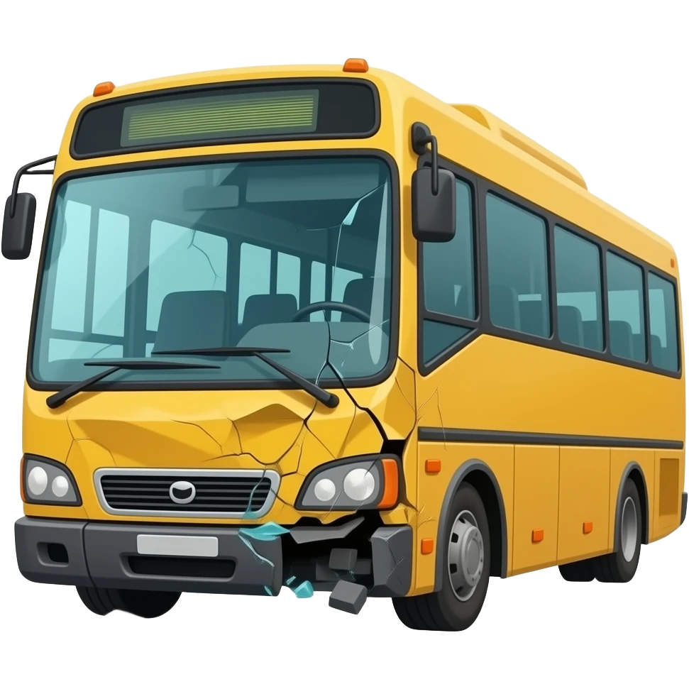 Crashed Bus emoji