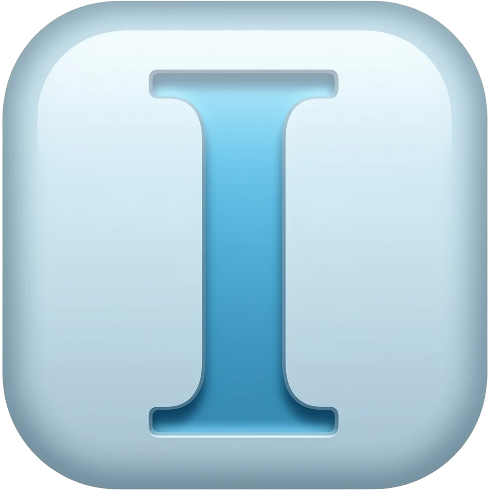 letter I emoji