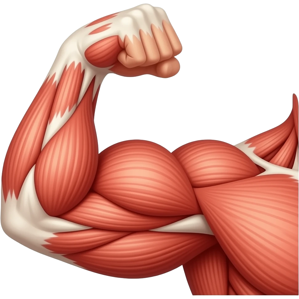 muscle tissue strong emoji