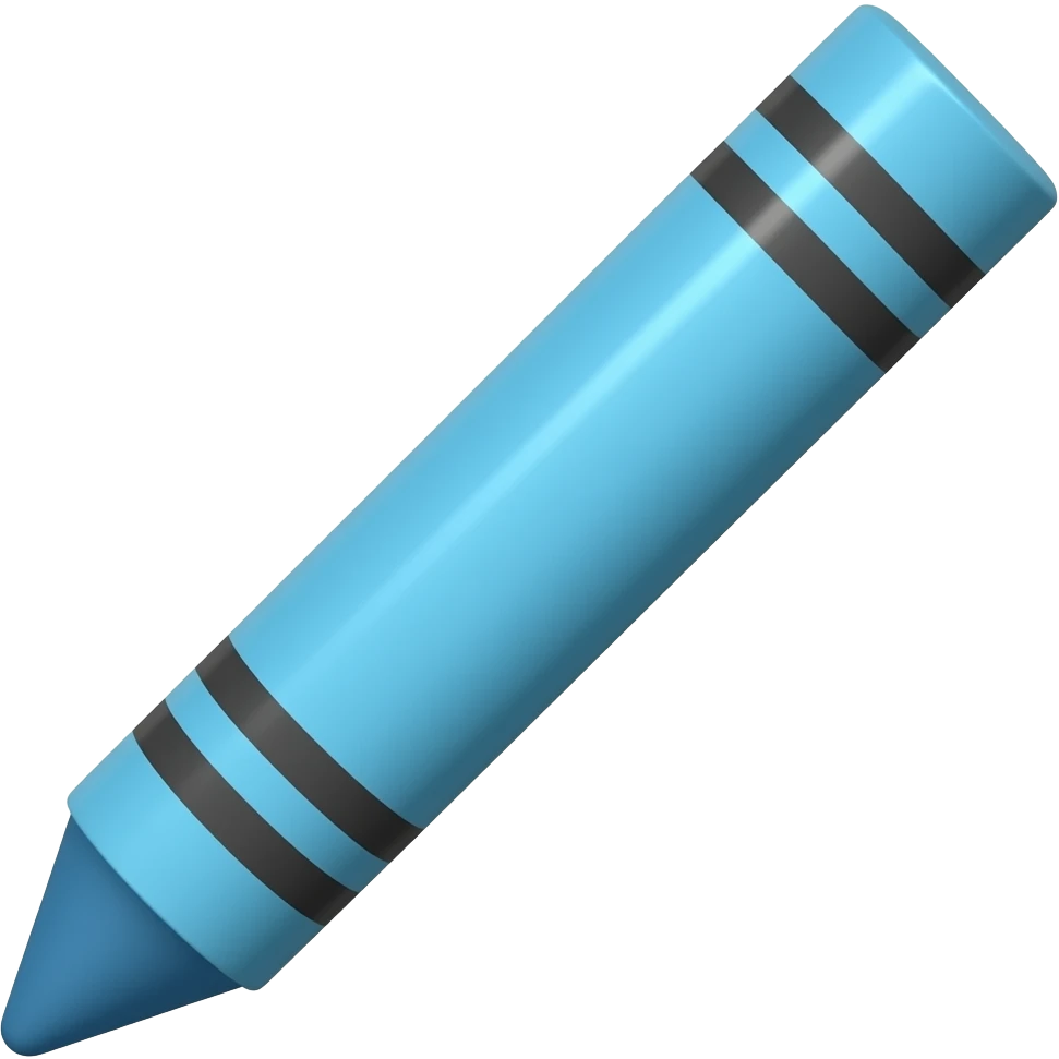 Blue Crayon emoji