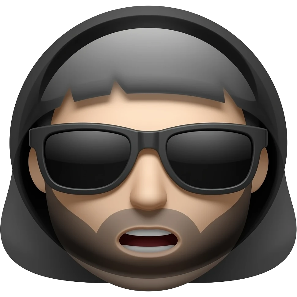 Сделай черного цвета emoji