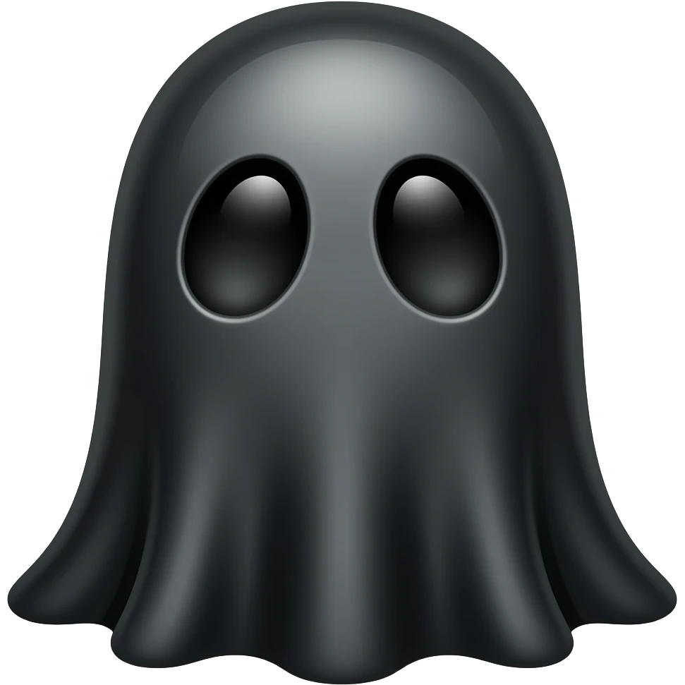 black ghost emoji