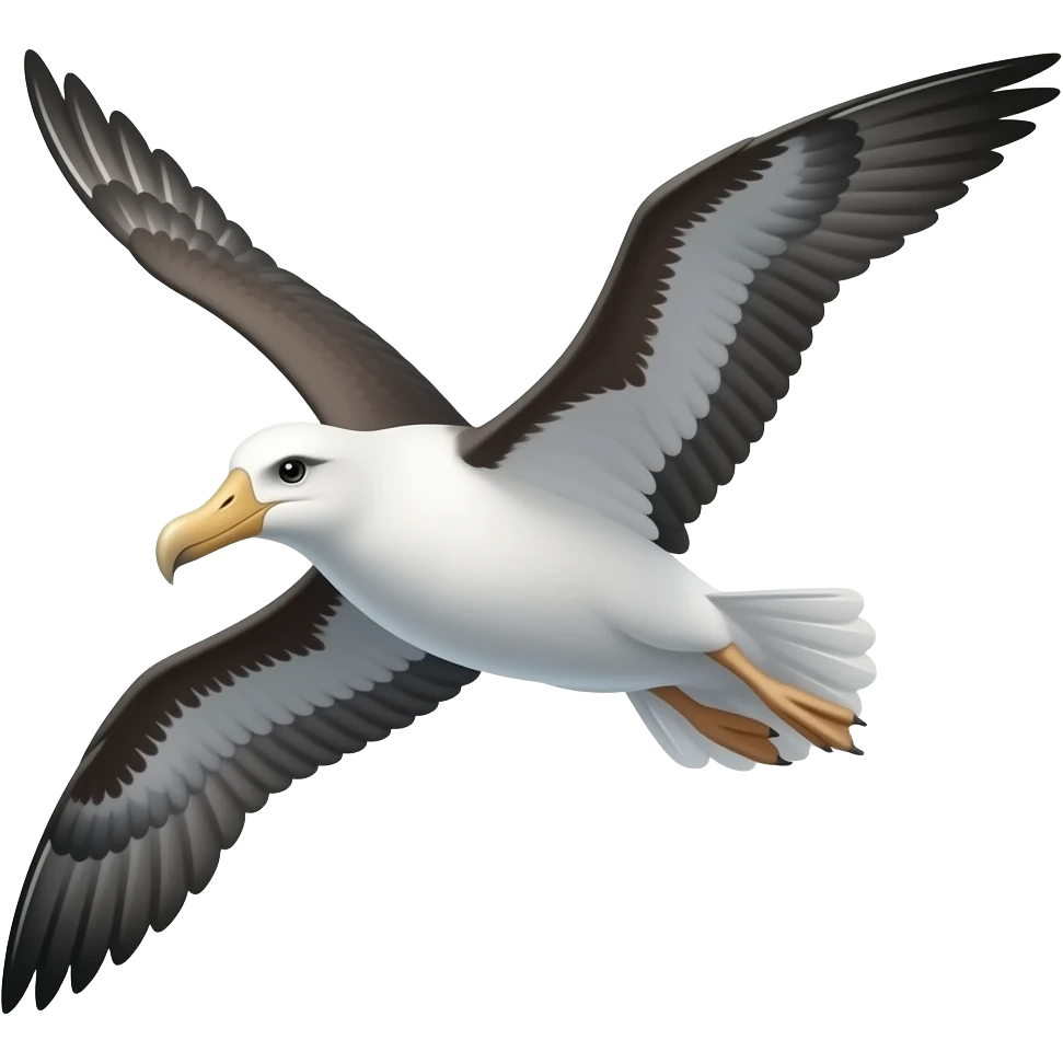 Flying albatross emoji
