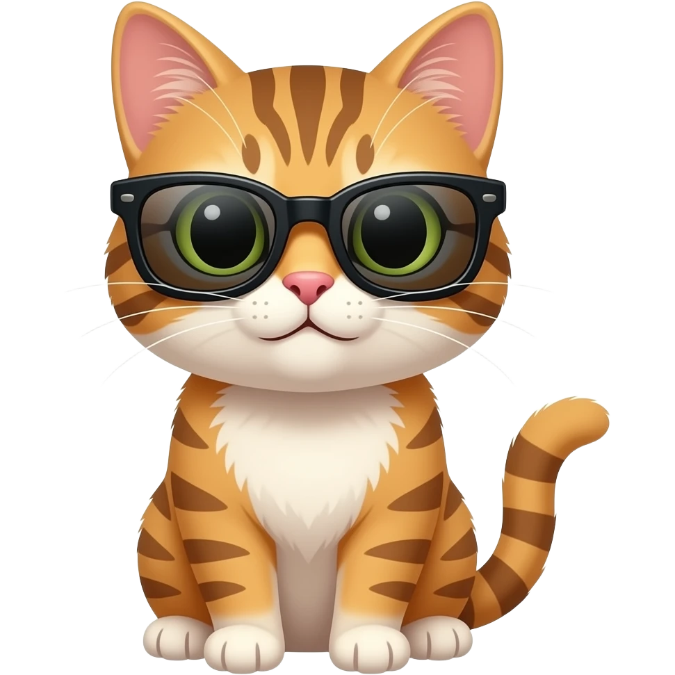 Cat wearing sunglasses emoji