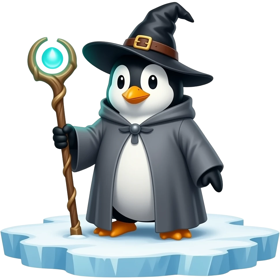 Penguin Wizard emoji