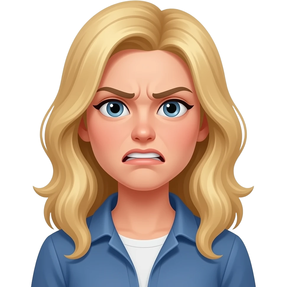 5. Passive Aggressive Girlfriend    Weaponised sarcasm and guilt trips. looks very upset and blonde emoji