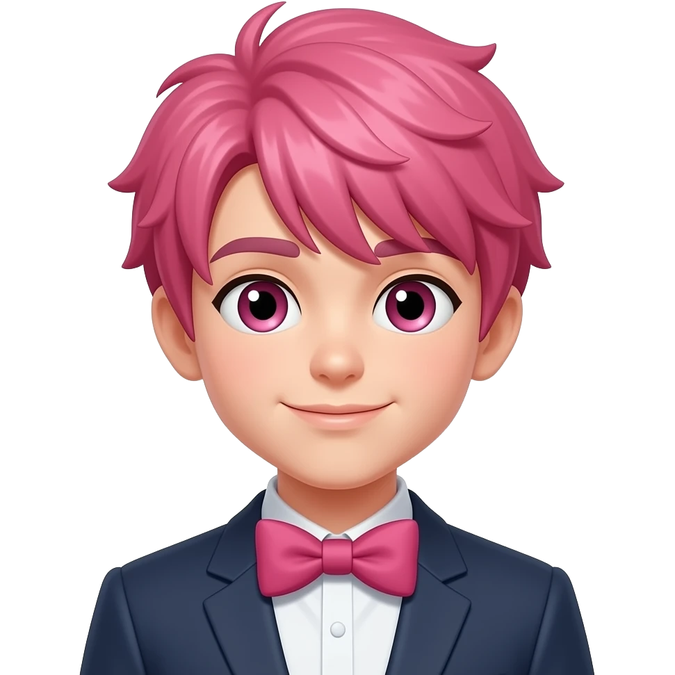 Pink femboy bowtie ONLY emoji