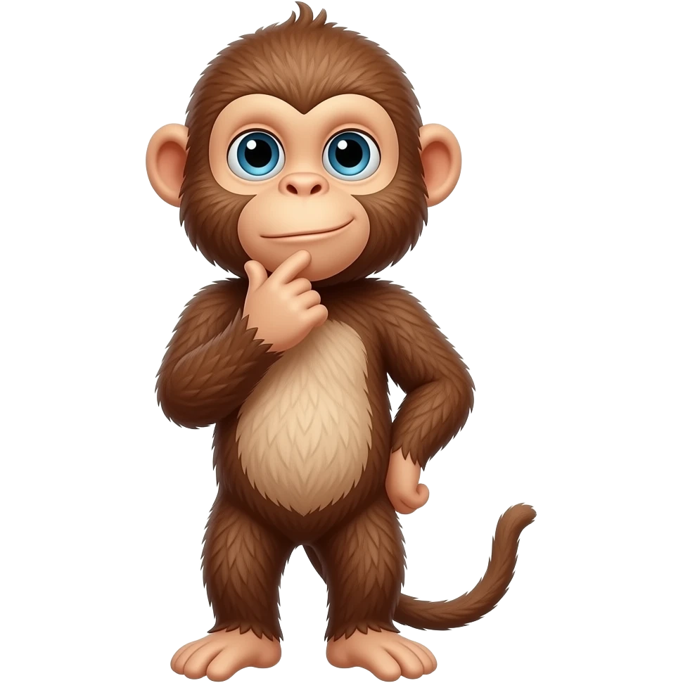 monkey thinking emoji