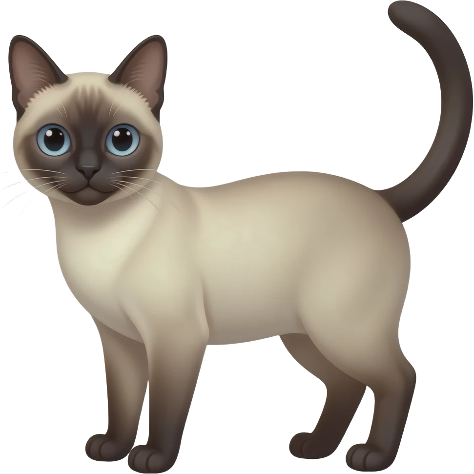 Siamese cat emoji