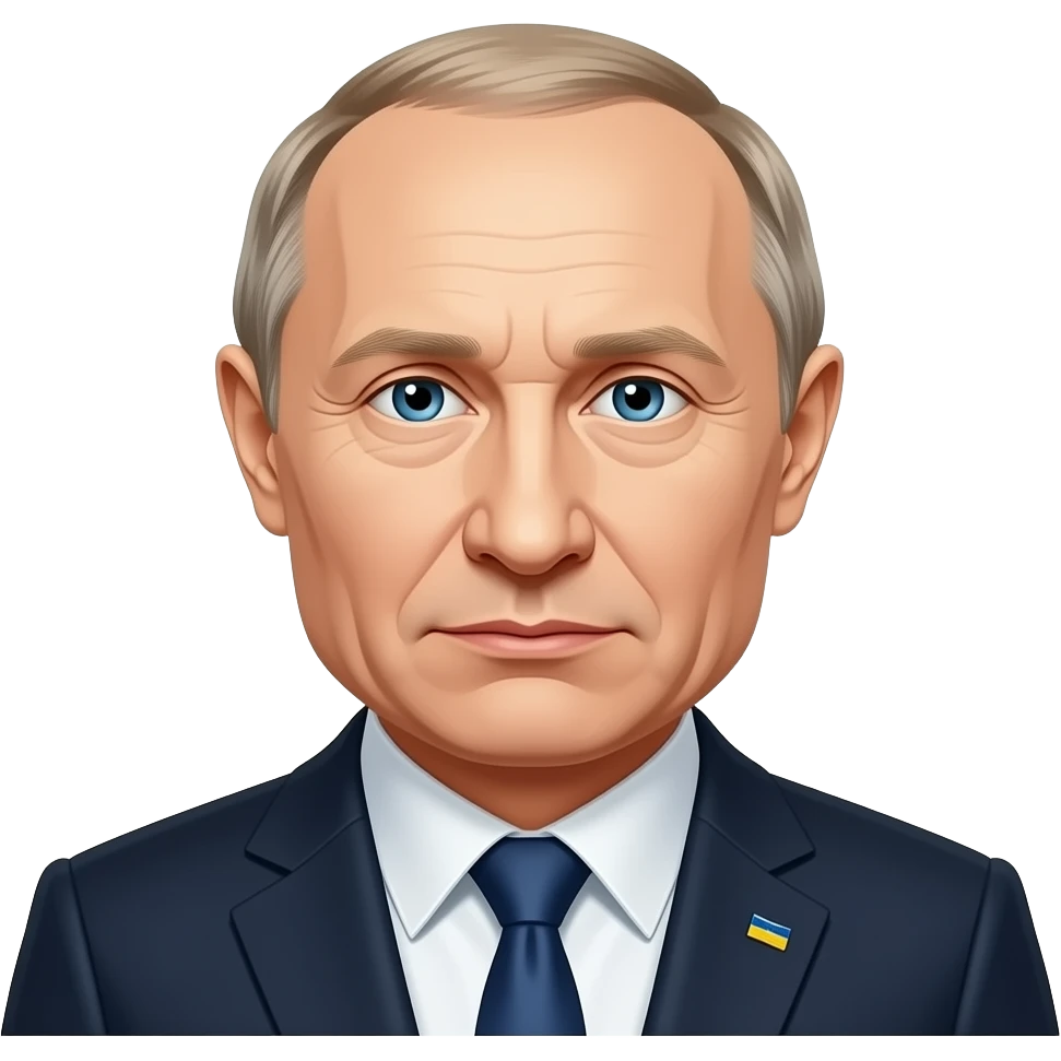 President Putin and Ukraine war cartoon sketch emoji