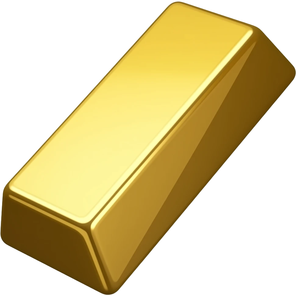 Gold bar emoji text for chat keyboard emoji