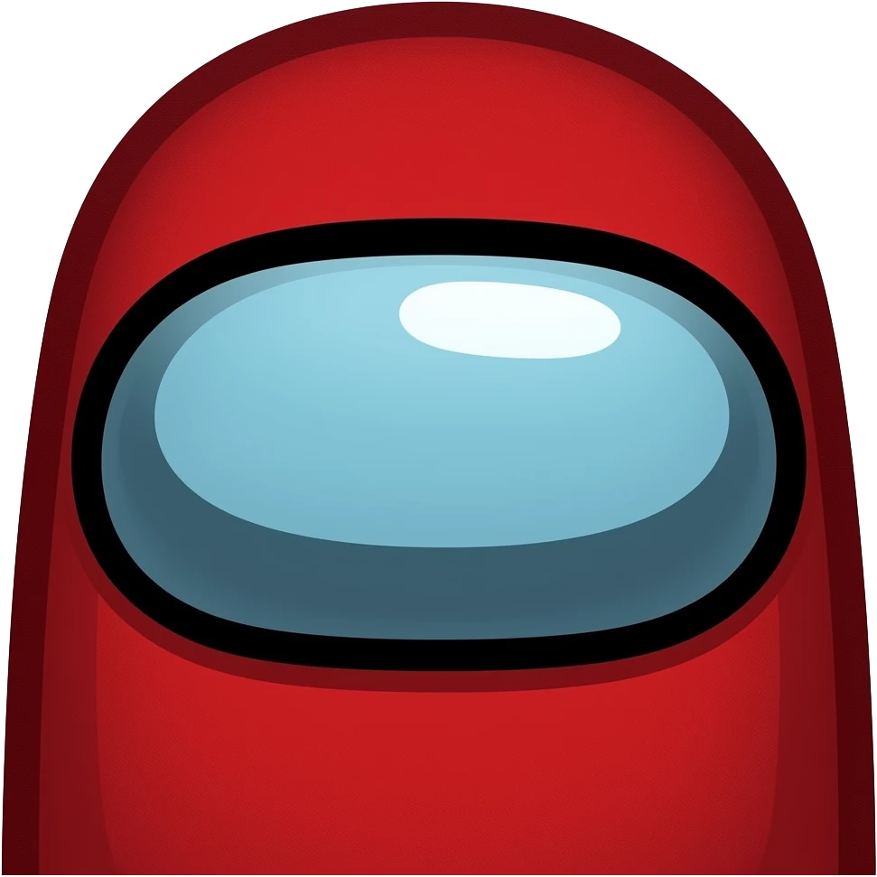 Among us red emoji
