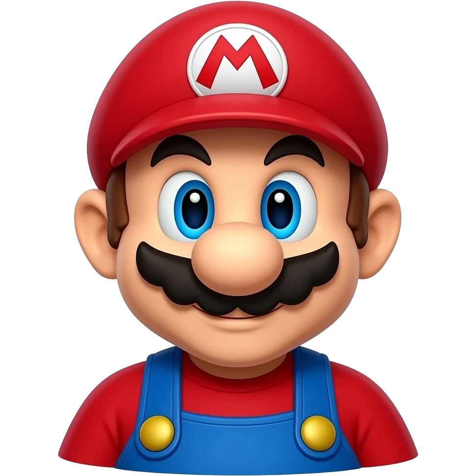 Neon mario emoji