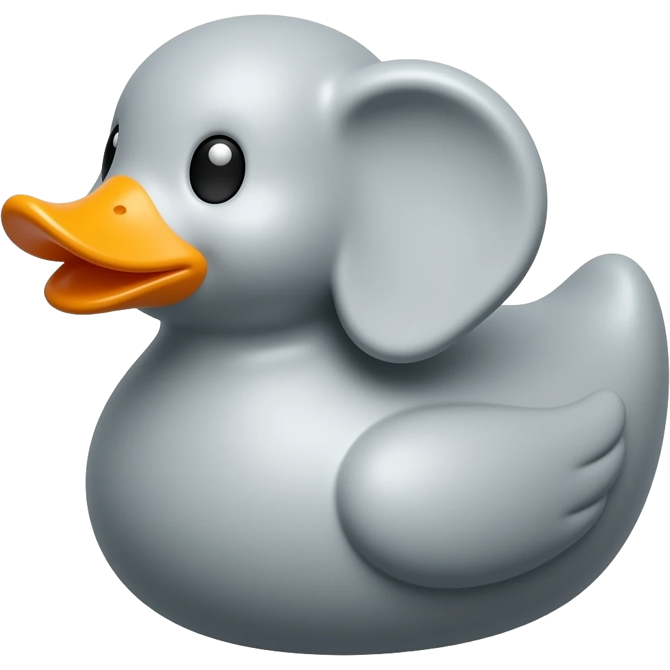 Elephant rubber duck emoji