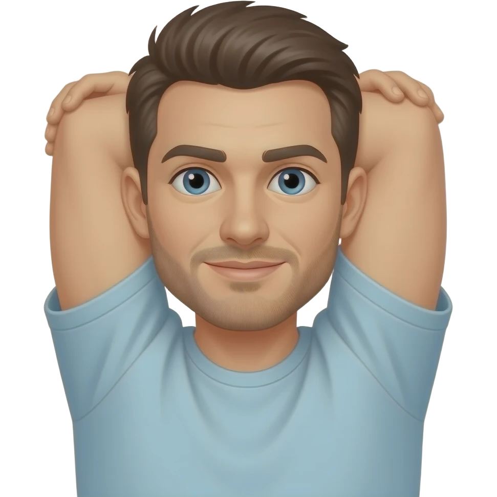 a man stretching his arm like rubber to a long distance emoji | AI ...
