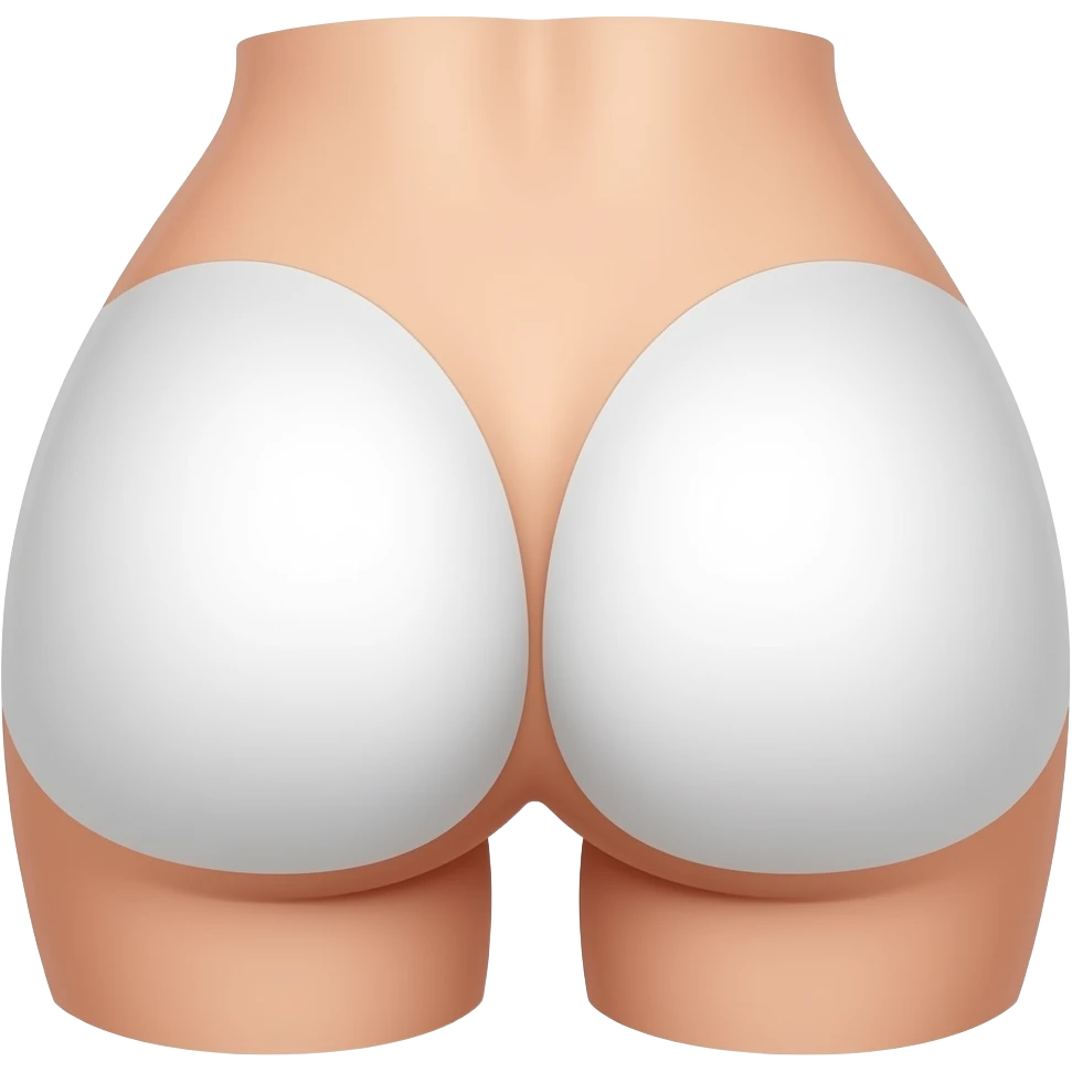 Naked Pink butt hole white butt cheeks spread emoji