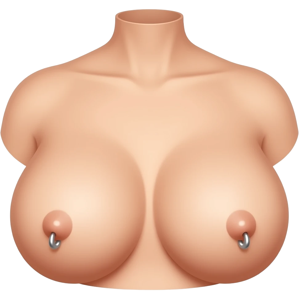Boob piercing emoji