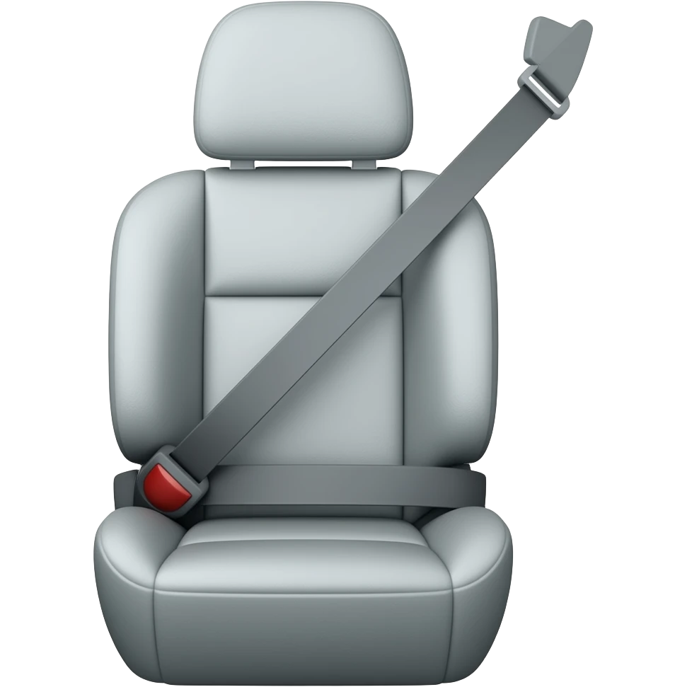 Seatbelt without the chair emoji