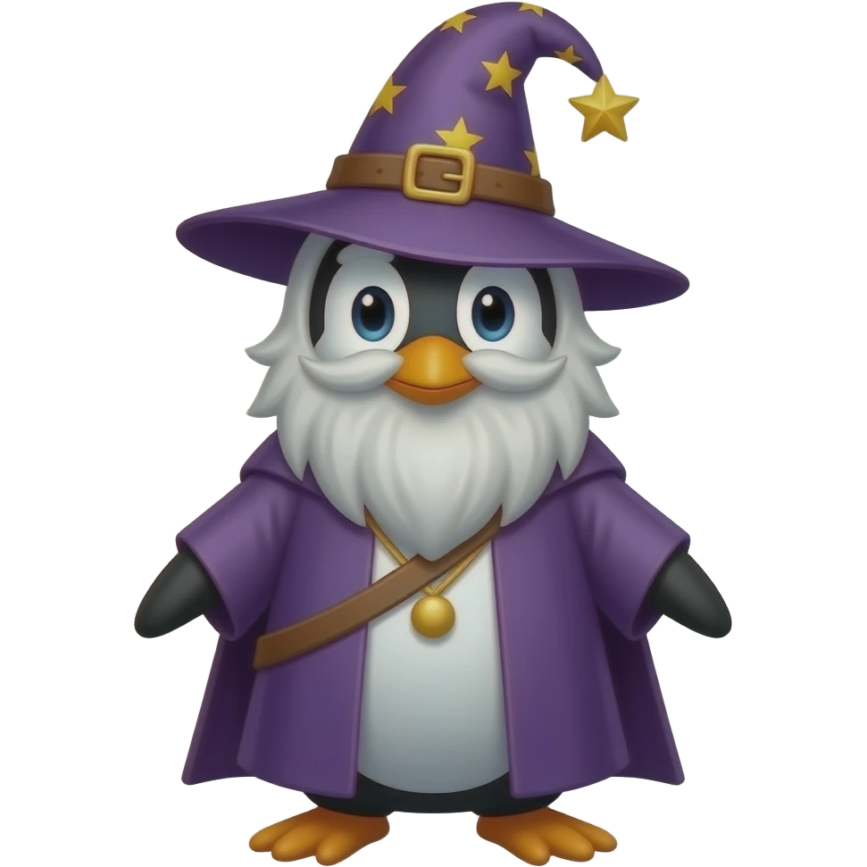 Penguin Wizard emoji