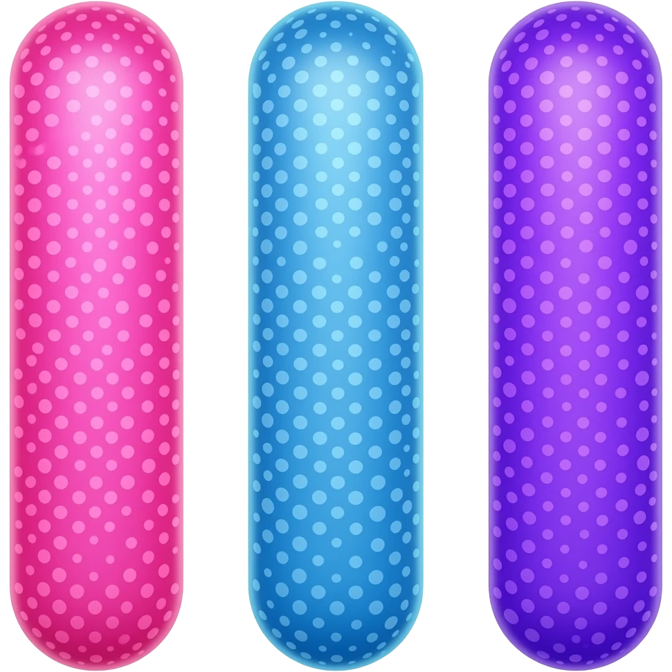 3d hot pink, blue, purple holographic colored straight vertical lines with tiny white polka dots emoji