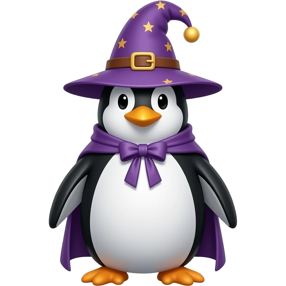 Penguin Wizard emoji