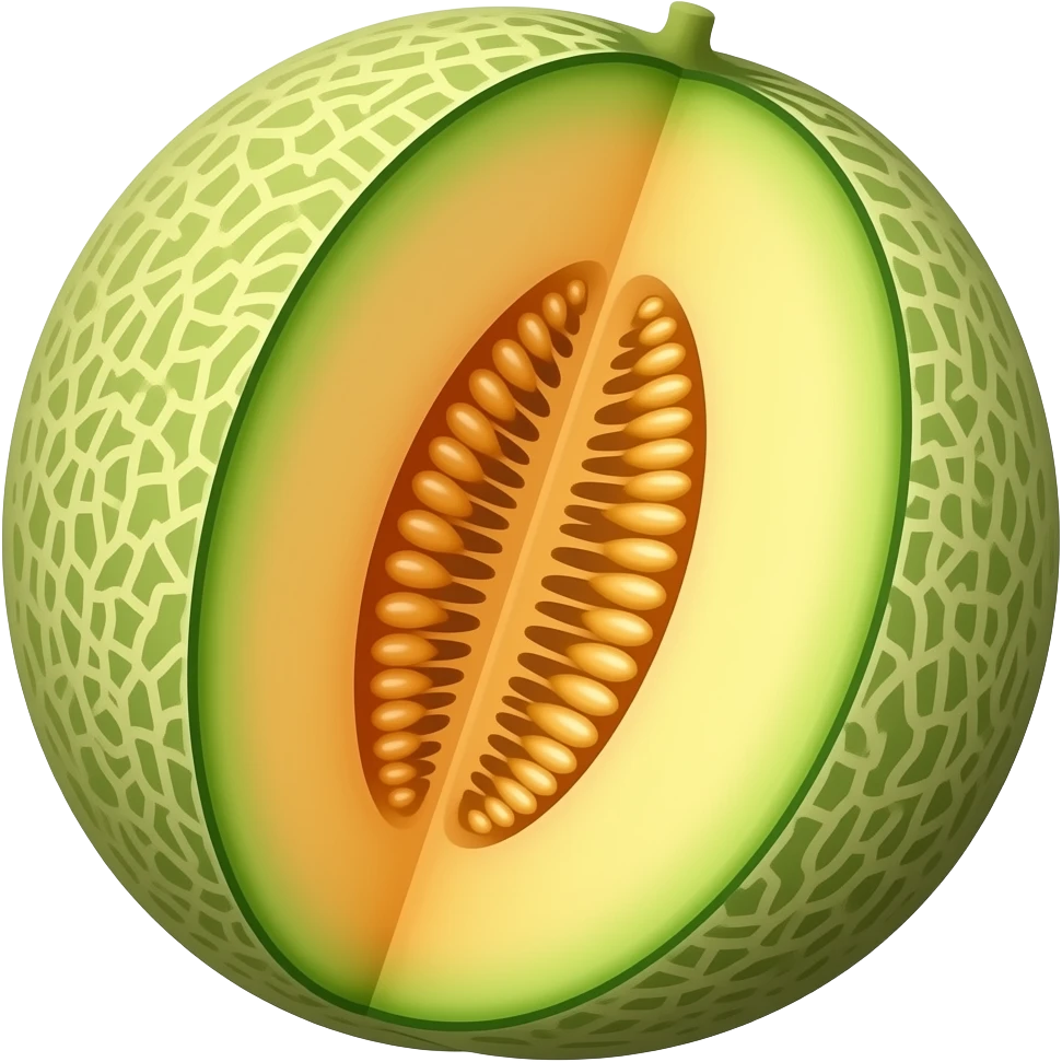 A beautiful half melon emoji