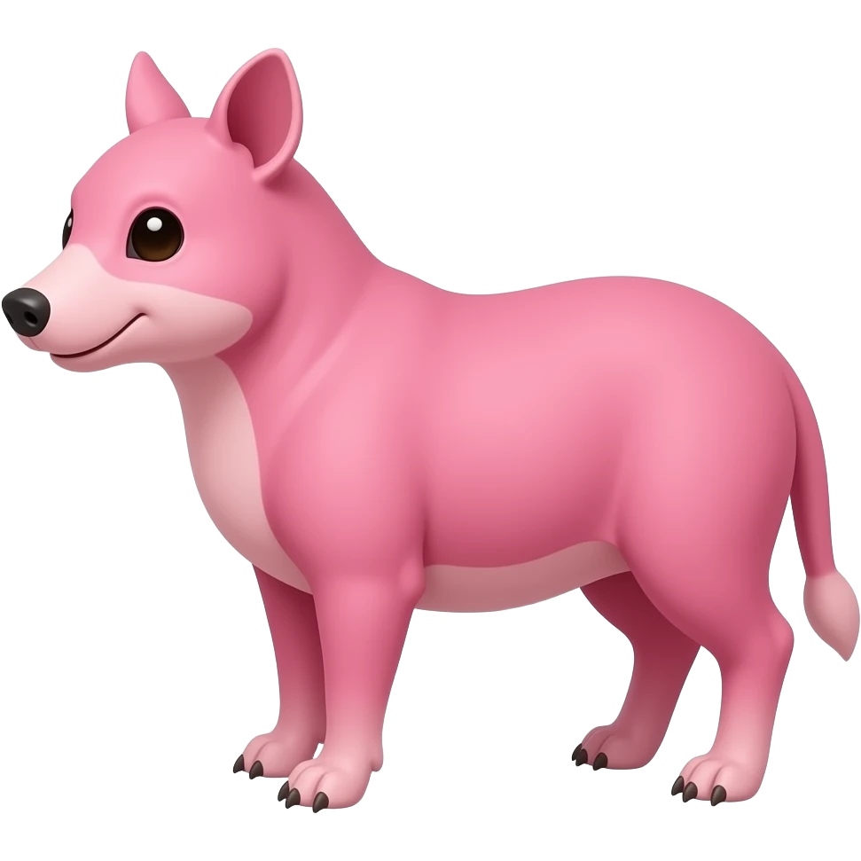A pink female animal xyster emoji