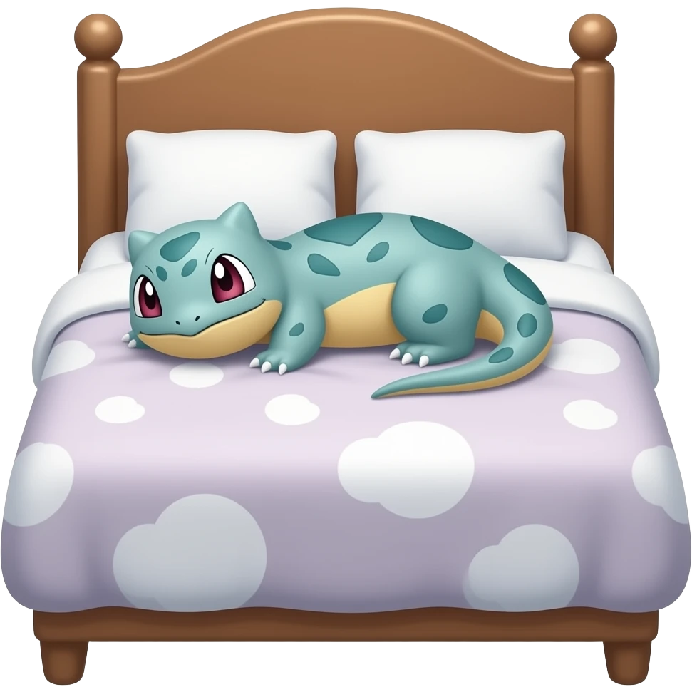 Pokémon Slowpoke in Bed emoji