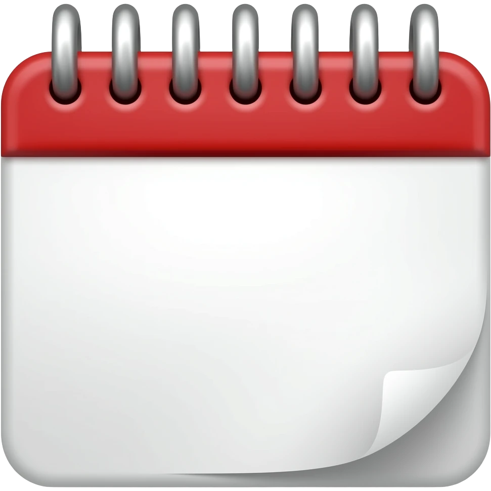empty calendar emoji