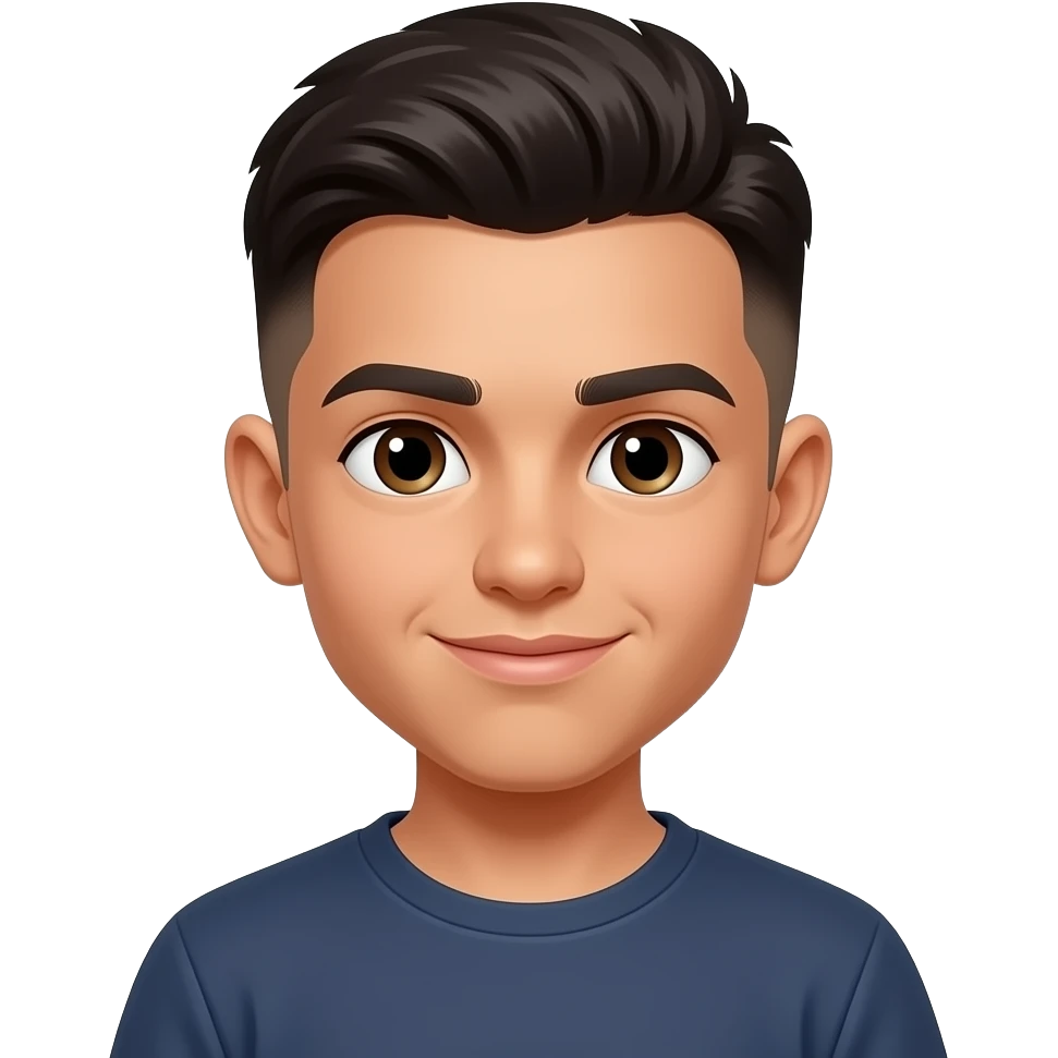 hispanic, 15 yrs, with a low taper fade and a bulky fringe emoji