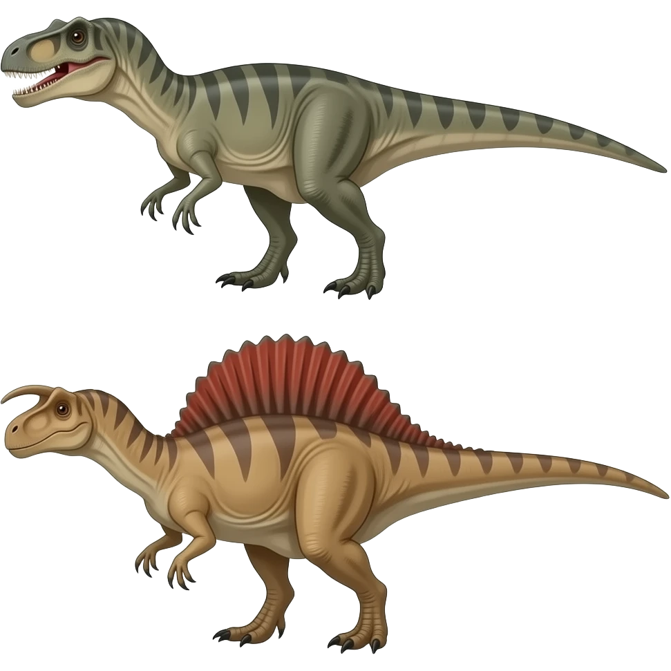 Baryonyx and Spinosaurus emoji