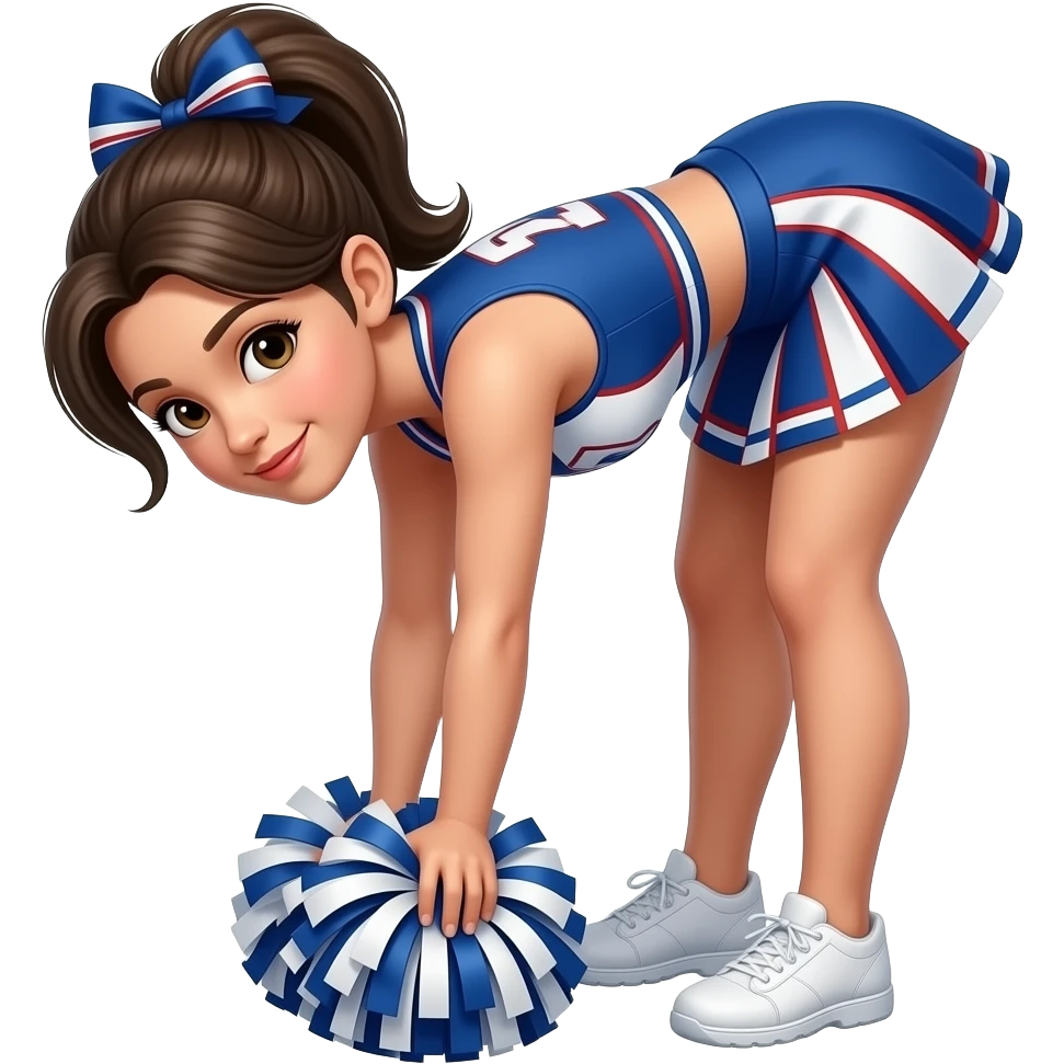 Cheerleader Bend over emoji