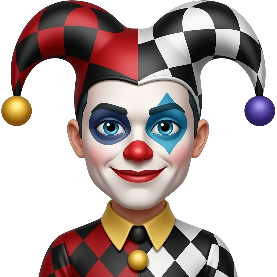 Harlequin de the freak circus emoji