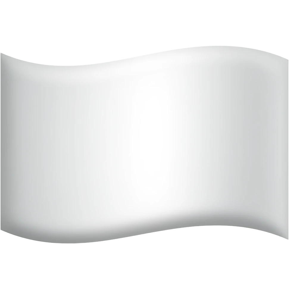White flag with white oval emoji