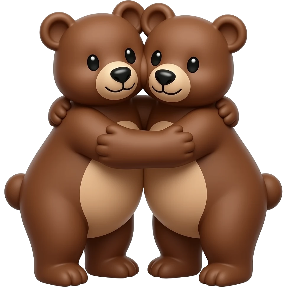 Ours câlin ours emoji