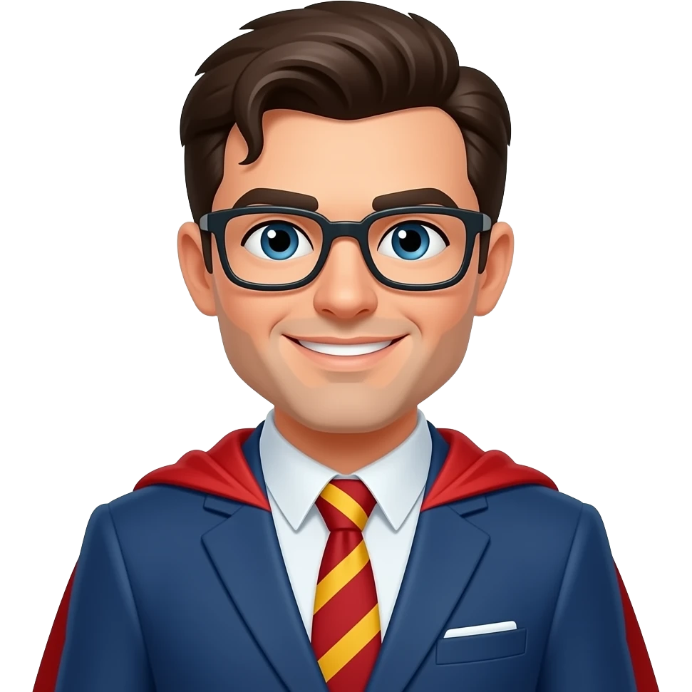Деректор школи супер герой emoji
