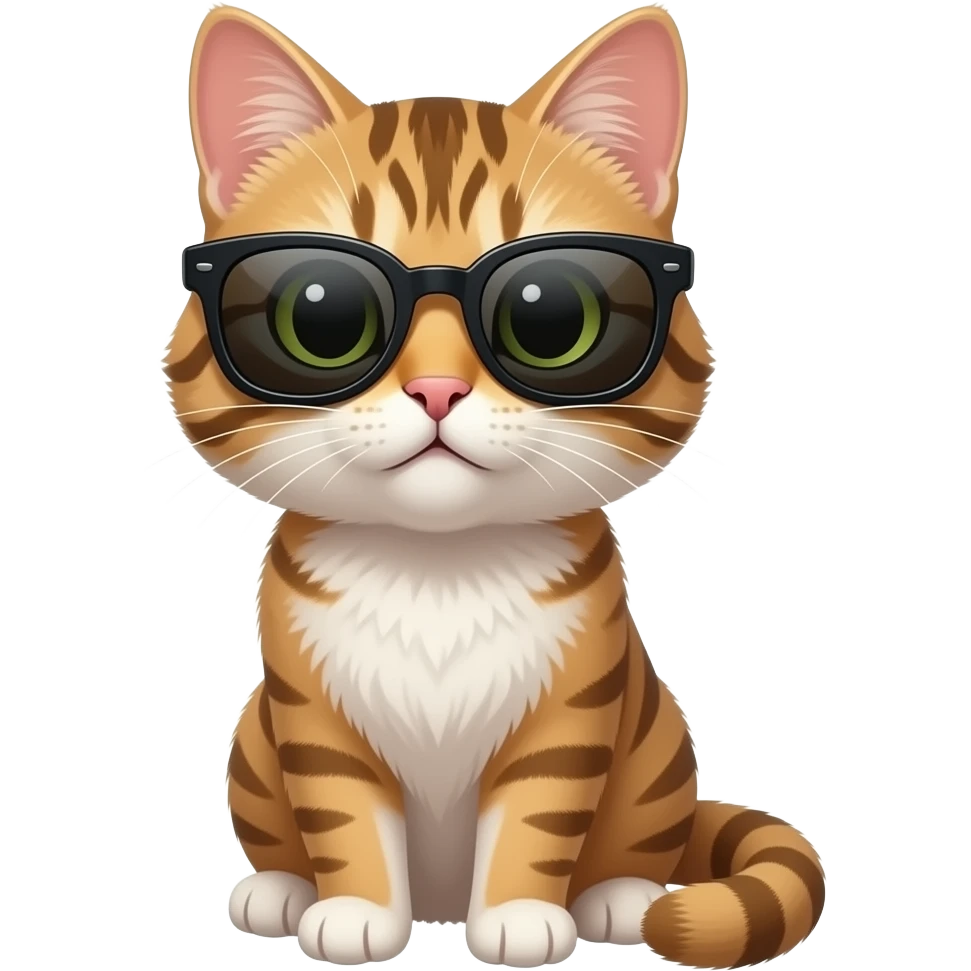 Cat wearing sunglasses emoji